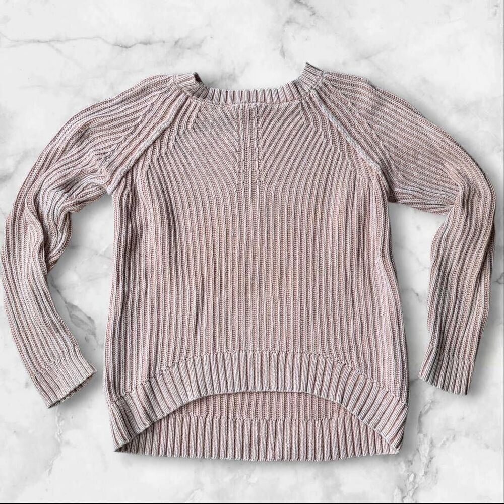 Tribal Jeans Pink Cableknit Sweater Size Small